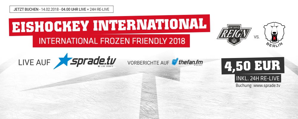 Frozen Friendly live und direkt auf SpradeTV