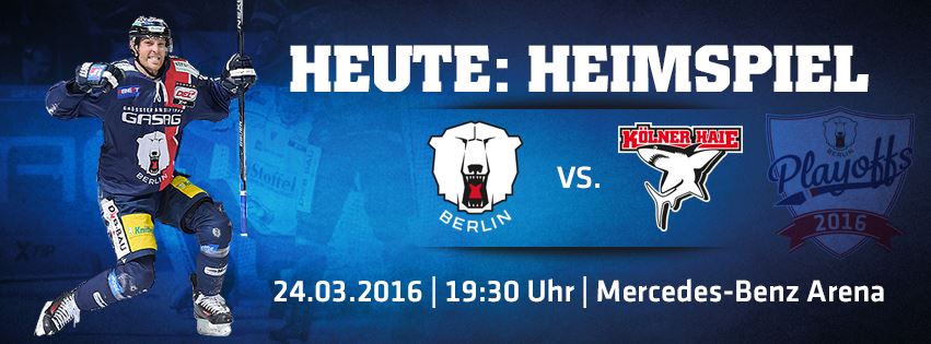 Heute live ab 19:30 Uhr: Viertelfinale Spiel 5 zwischen Eisbären und Haien