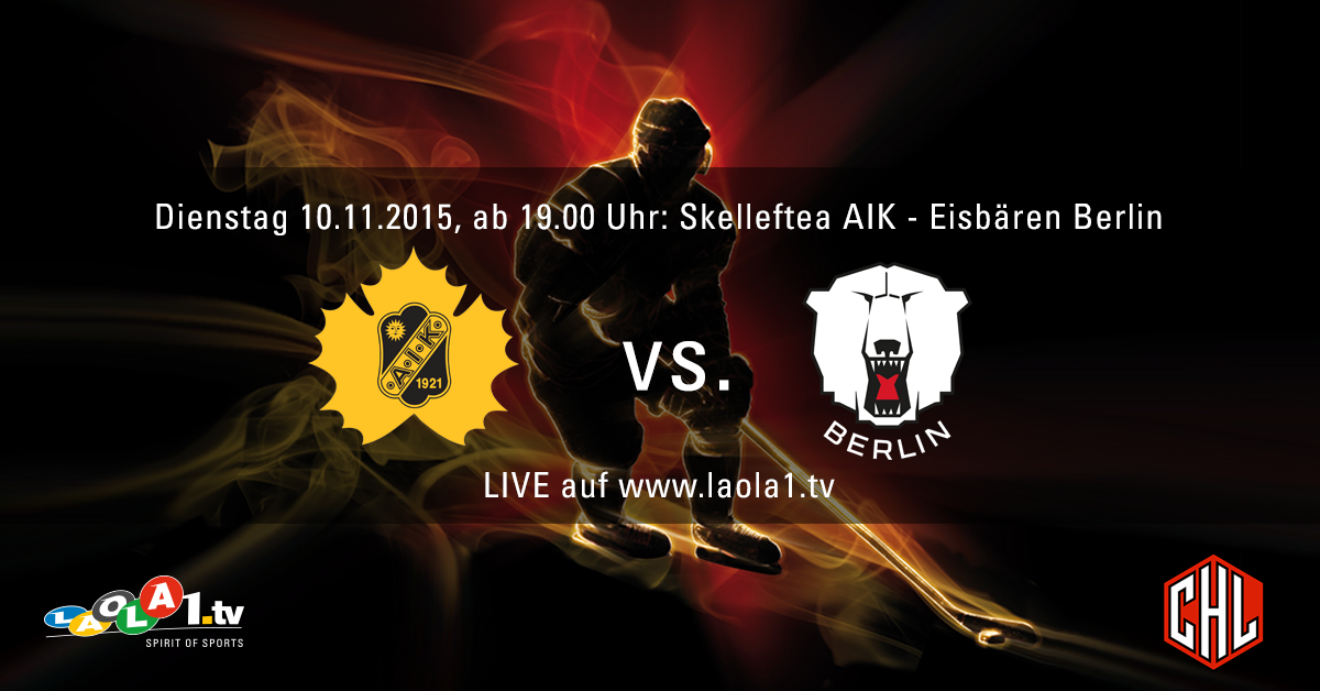 Jetzt live: das CHL-Achtelfinal-Rückspiel in Skelleftea